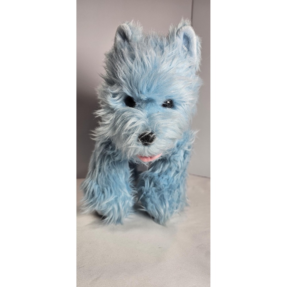 Vintage Build-A-Bear Workshop Blue Terrier Dog Plush 2010 Retired Stuffed Animal